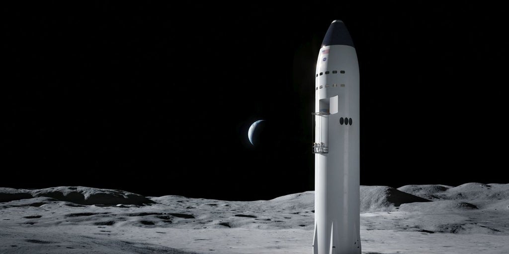 A SpaceX está planejando uma missão simplificada à Lua para reconquistar a confiança da NASA, e a China ameaça pousar lá antes de 2030.
