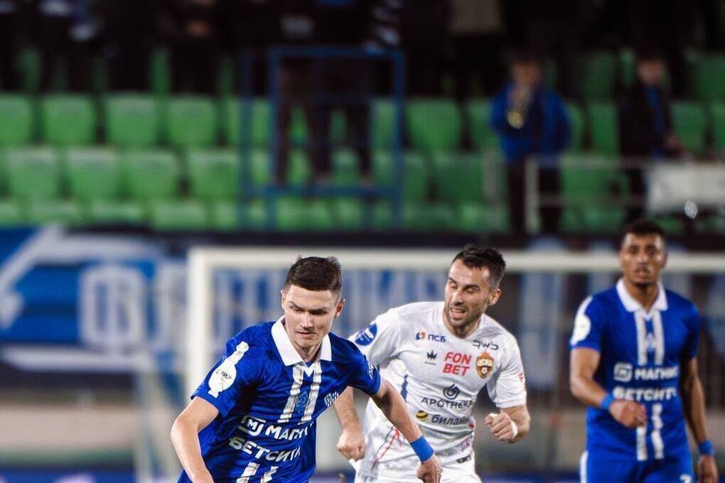 O Dynamo Makhachkala perdeu para o CSKA em uma partida do campeonato russo.