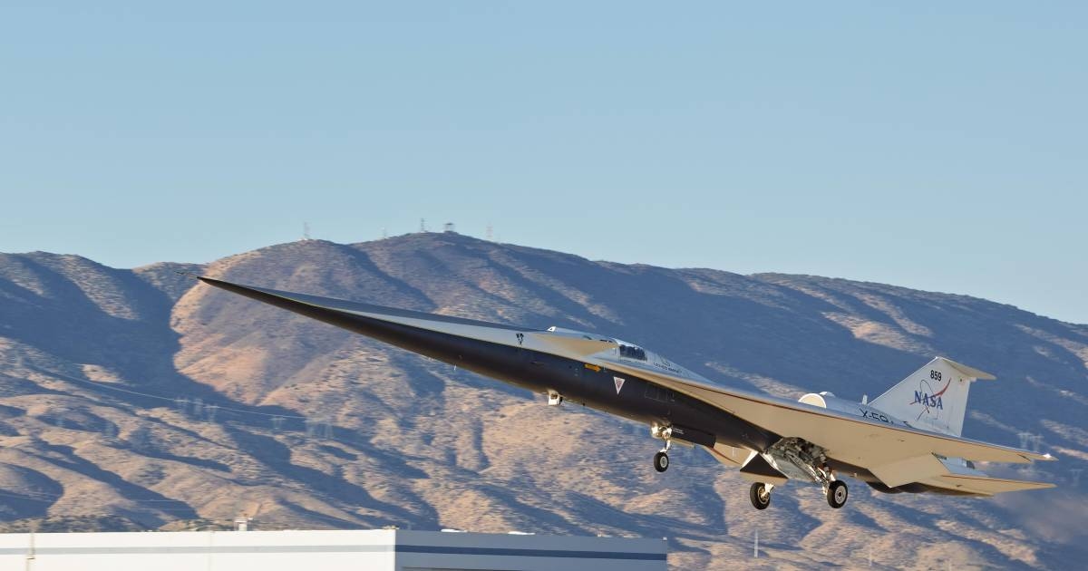 Die NASA hat erfolgreich einen neuen Überschalljet über der kalifornischen Wüste getestet.