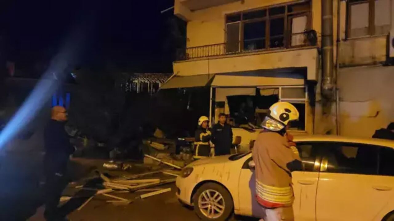 ¡Una explosión sacudió Hatay durante la noche! Se desató un incendio en una panadería.